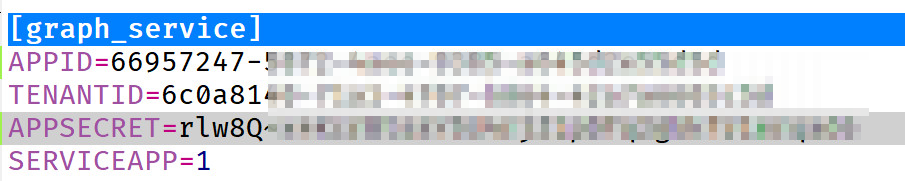 Скриншот, показывающий сведения о приложении в Vault.ini.